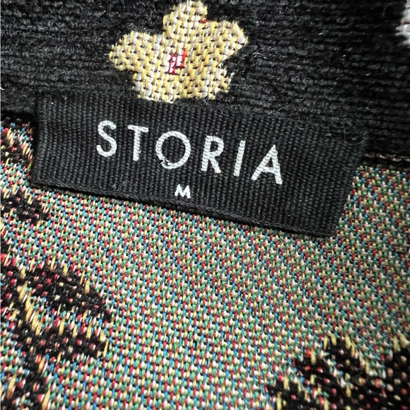 STORIA Honeydew Dress – Black Floral Mini Snap Shirt Dress. Runs small! - Picture 6 of 16